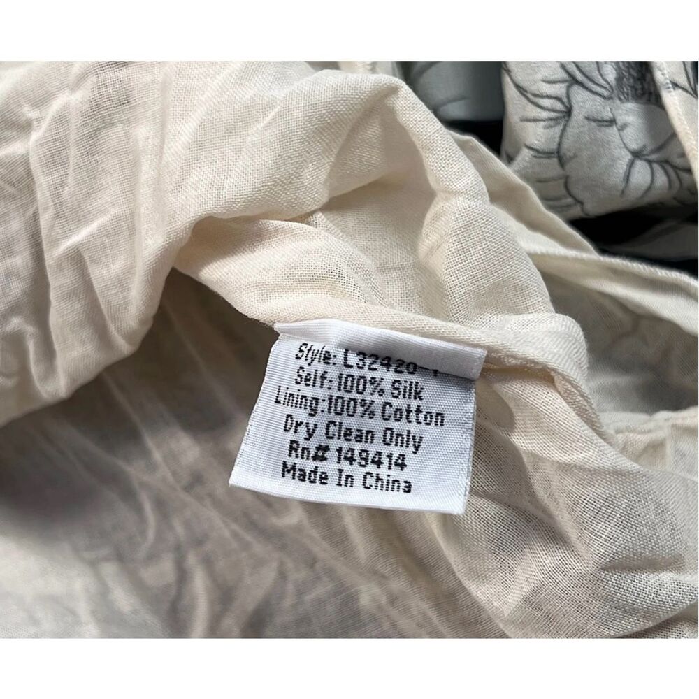 Johnny Was Black and Cream Floral Dress - Picture 9 of 10